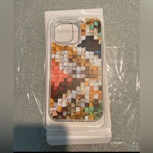 The iPhone 13 Pro Ninola Design Moody Geometry Rustic phone case is a brand new